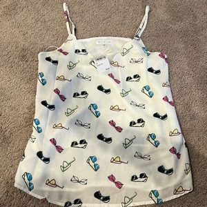 Scalloped neckline spaghetti strap tank top from Nordstrom Rack size M